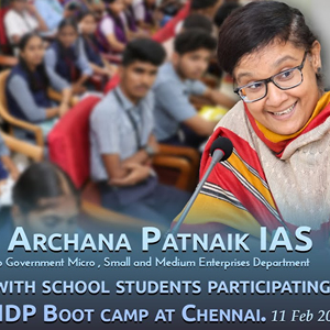 Tmt. Archana Patnaik IAS interacts